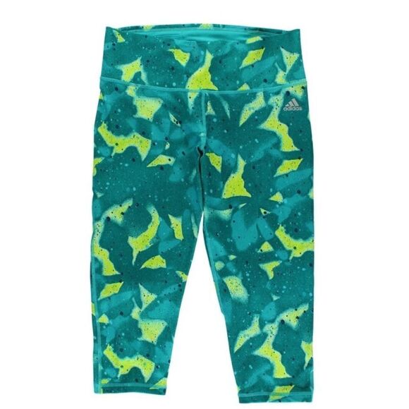 Adidas Studio Crop Leggings Size Large - Picture 1 of 10